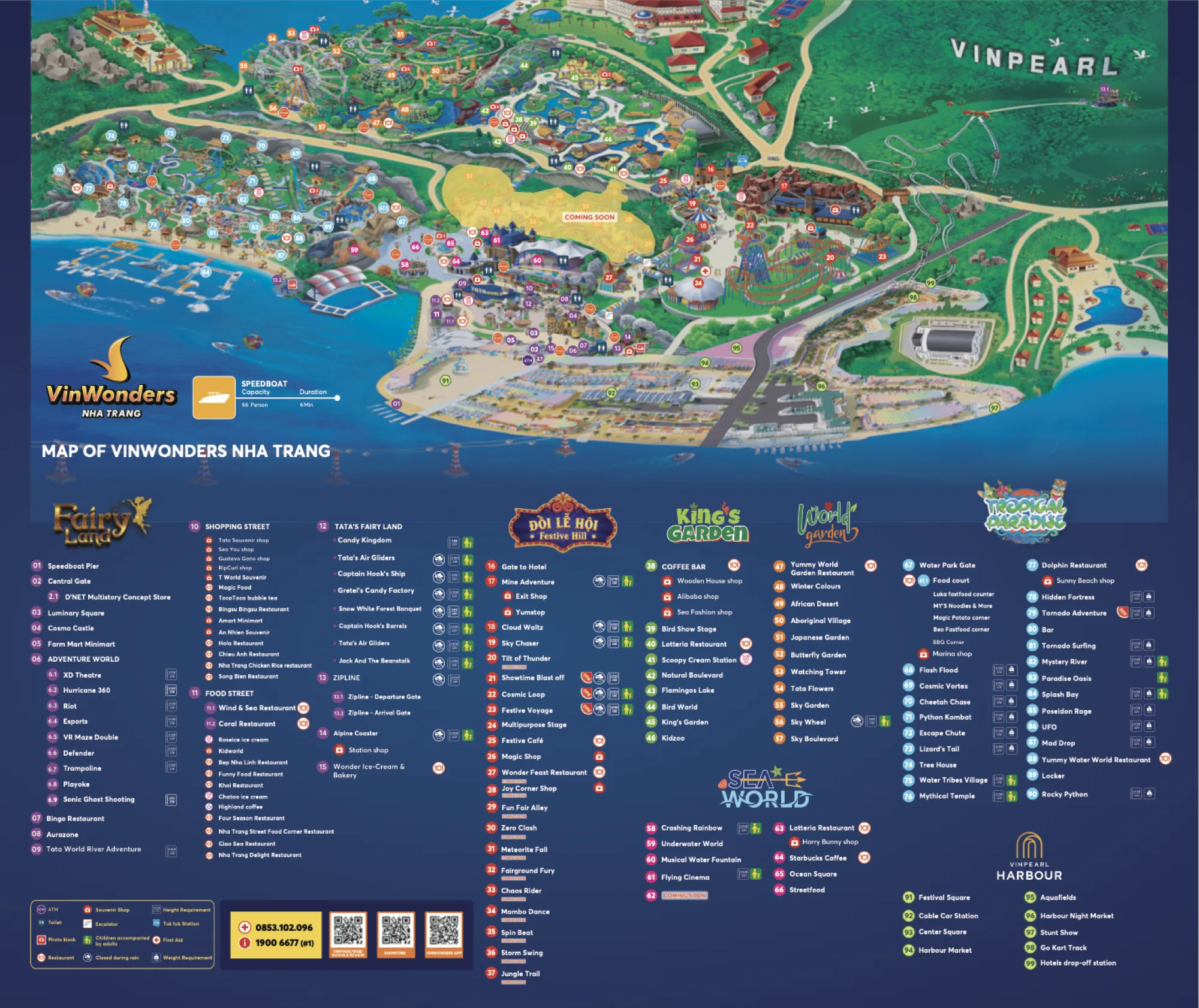 VinWonders Nha Trang map 2026